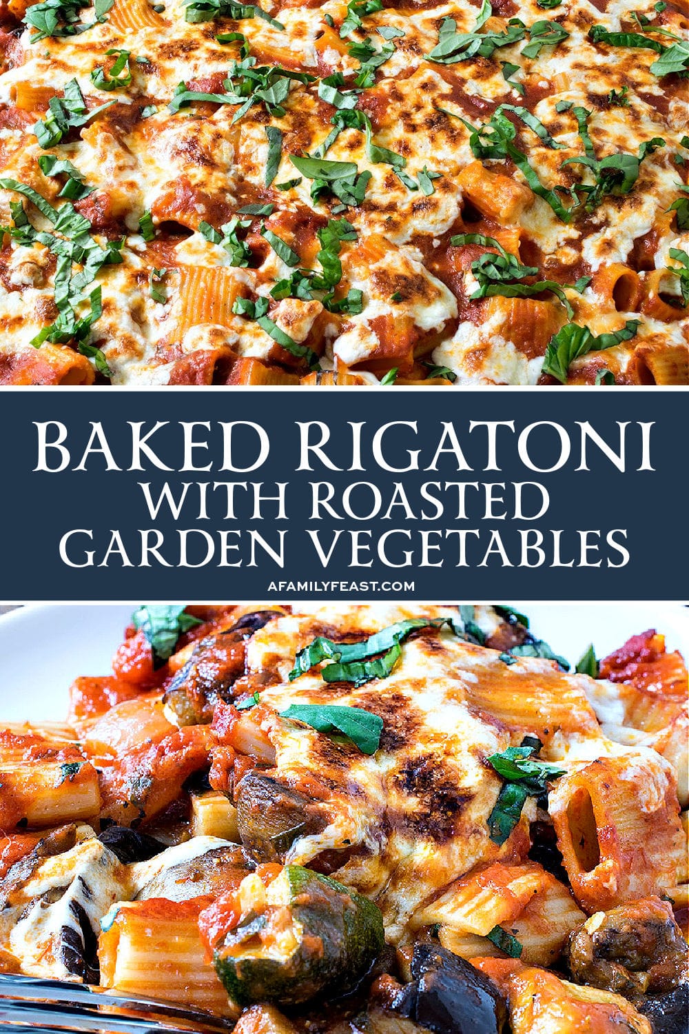 Baked Rigatoni with Roasted Summer Vegetables