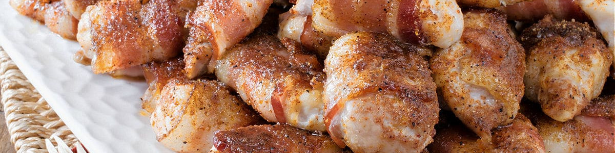 Bacon-Wrapped Chicken Bites