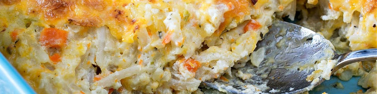 Cheesy Hashbrown Casserole - A Family Feast