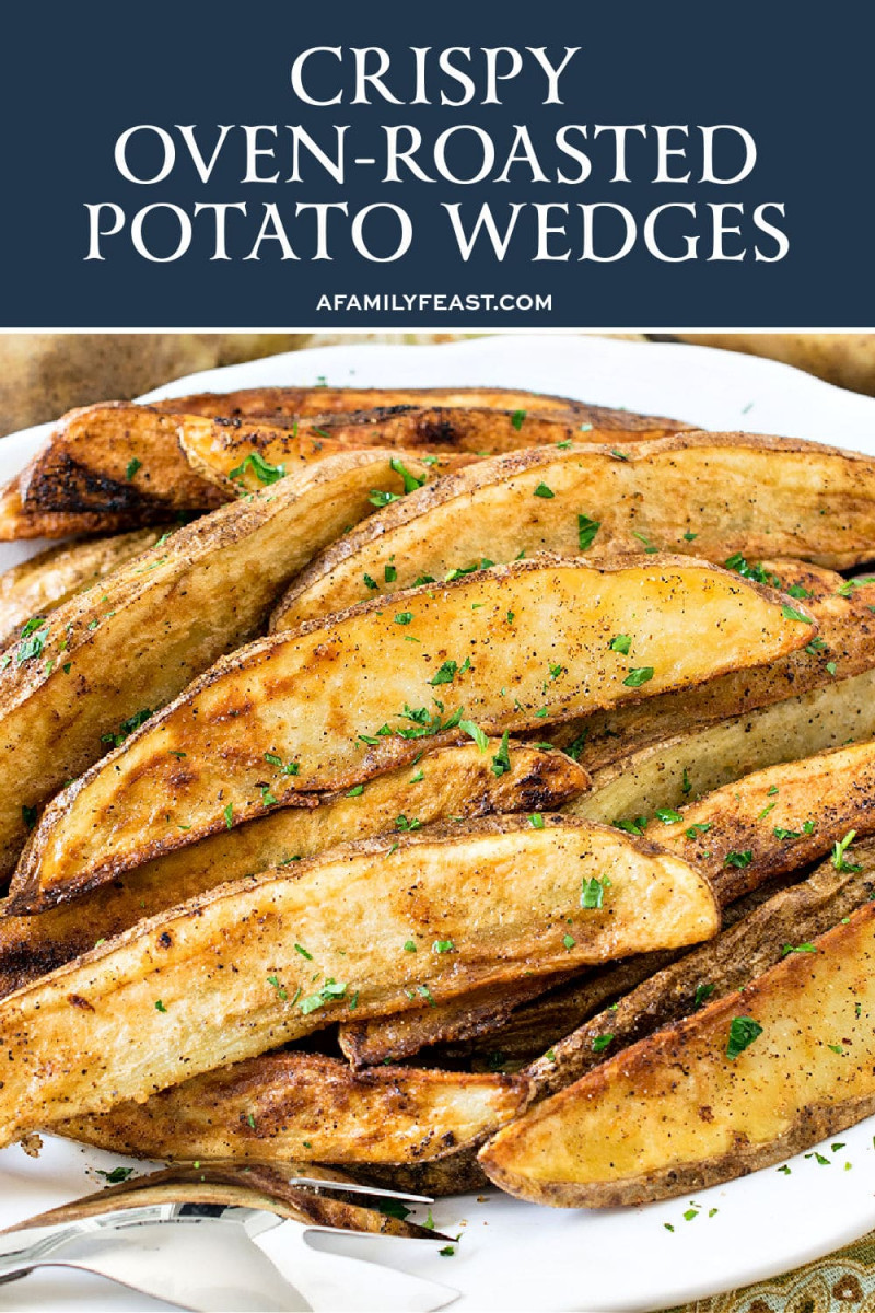 Crispy OvenRoasted Potato Wedges A Family Feast®