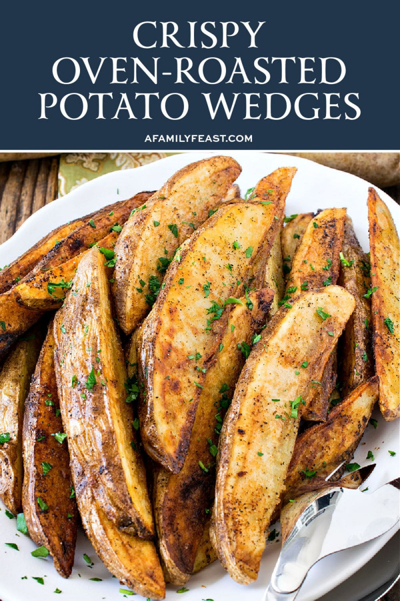 Crispy OvenRoasted Potato Wedges A Family Feast®