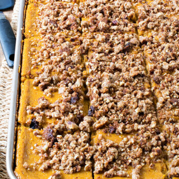 Pumpkin Streusel Slab Pie