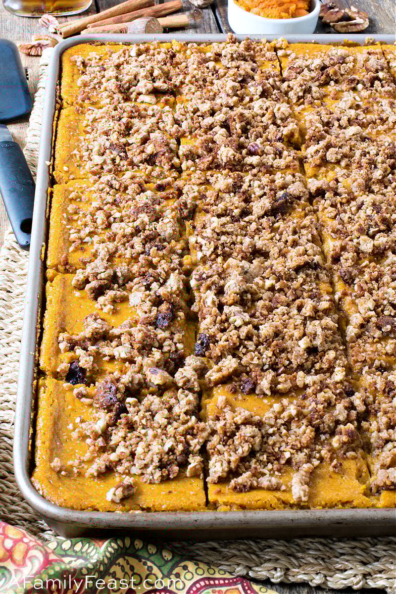 Pumpkin Streusel Slab Pie