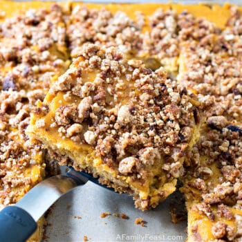Pumpkin Streusel Slab Pie
