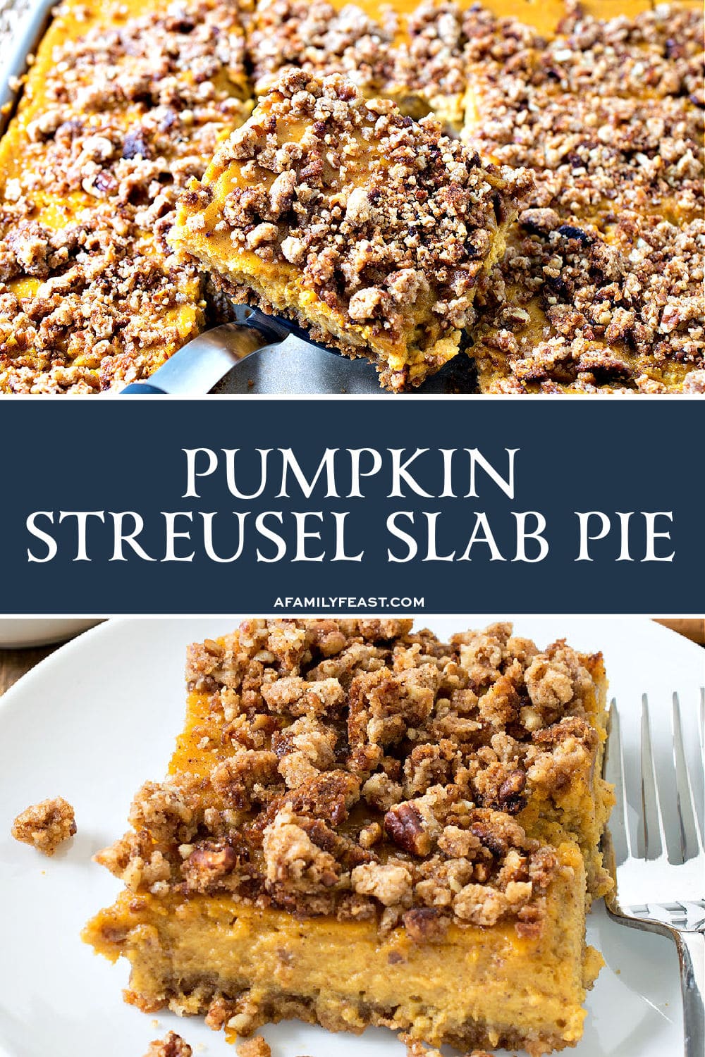 Pumpkin Streusel Slab Pie 