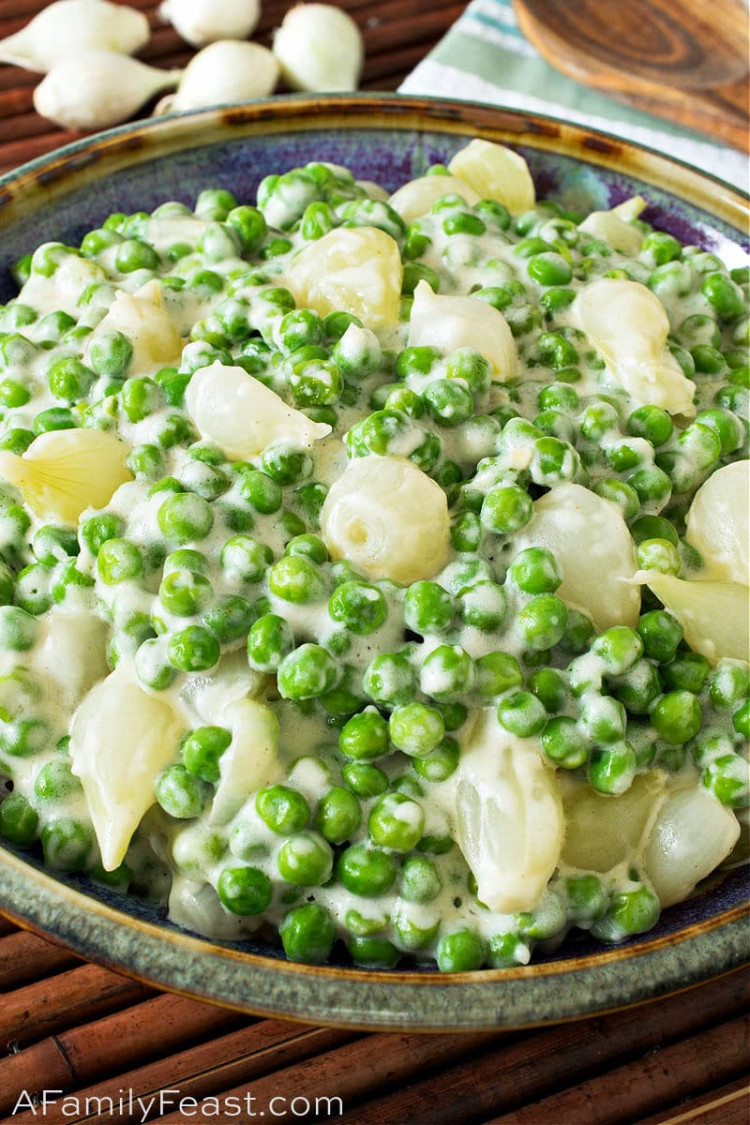 Creamed Peas and Pearl Onions A Family Feast®