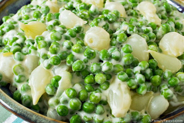 Creamed Peas and Pearl Onions A Family Feast®