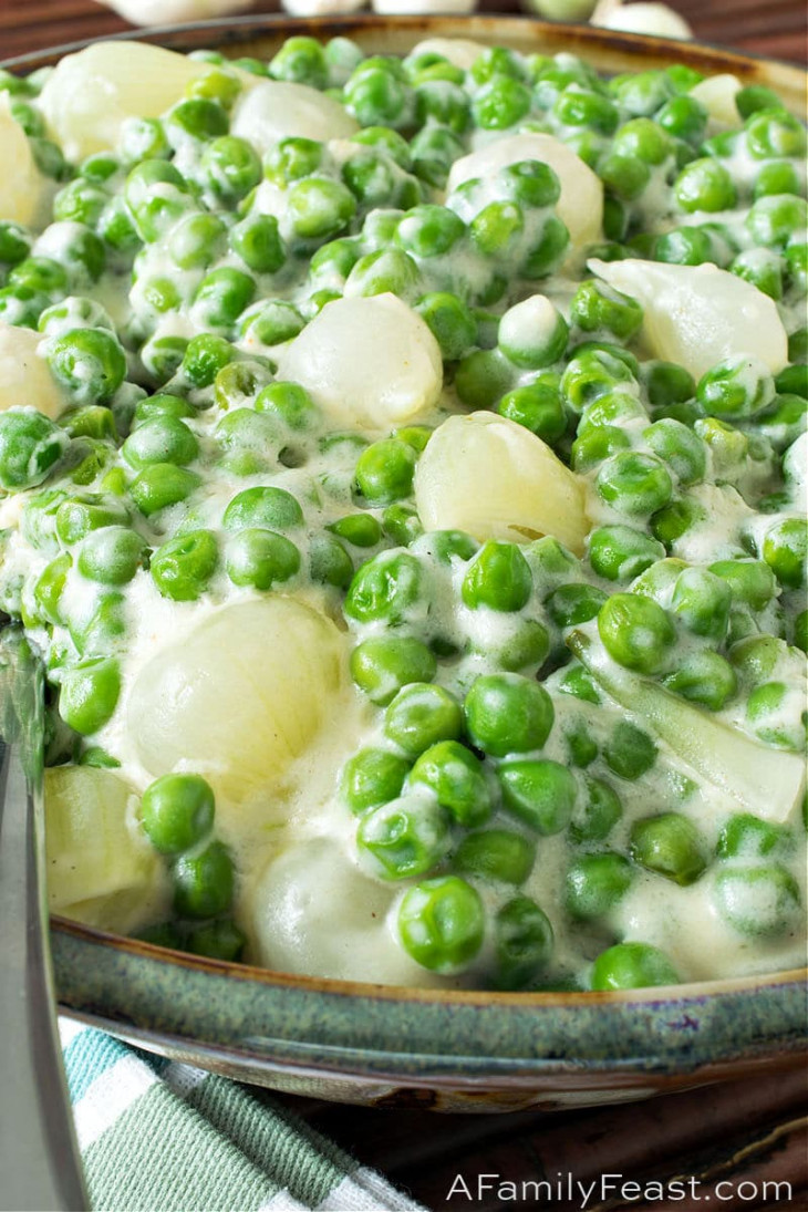 Creamed Peas and Pearl Onions A Family Feast®
