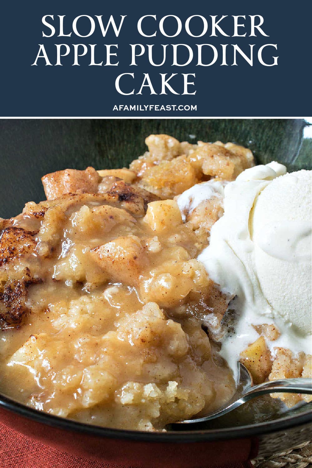 Slow Cooker Apple Pudding Cake