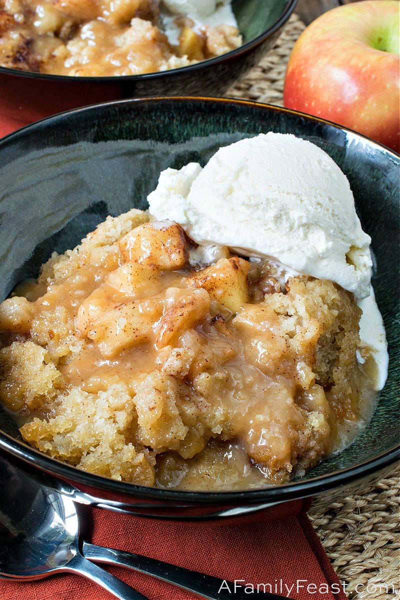 Slow Cooker Apple Pudding Cake