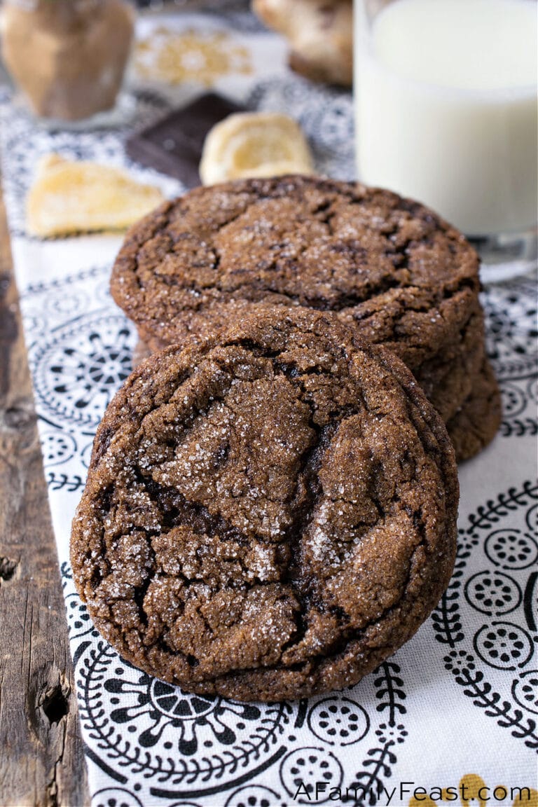 Triple Ginger Dark Chocolate Cookies
