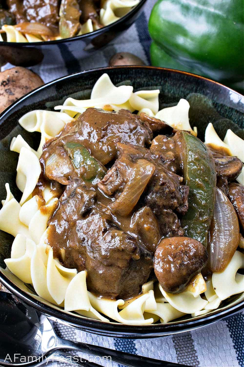 Braised Beef Over Egg Noodles A Family Feast®
