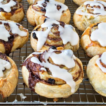 Easy Puff Pastry Cinnamon Rolls