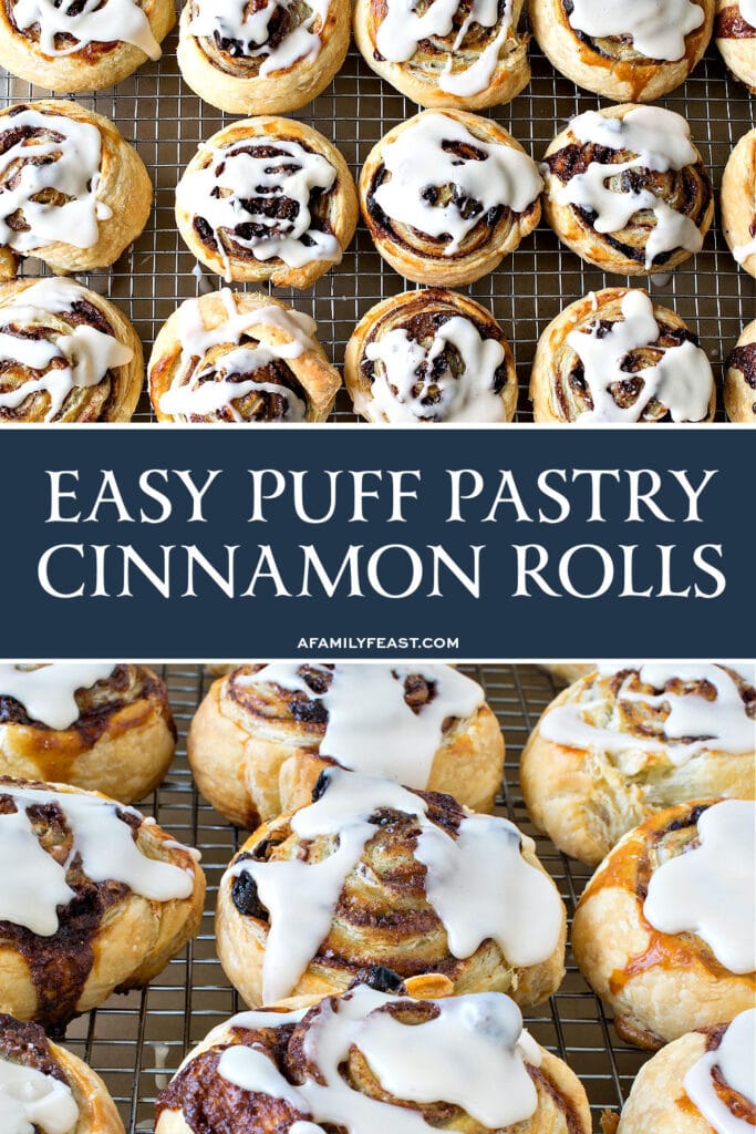 Easy Puff Pastry Cinnamon Rolls