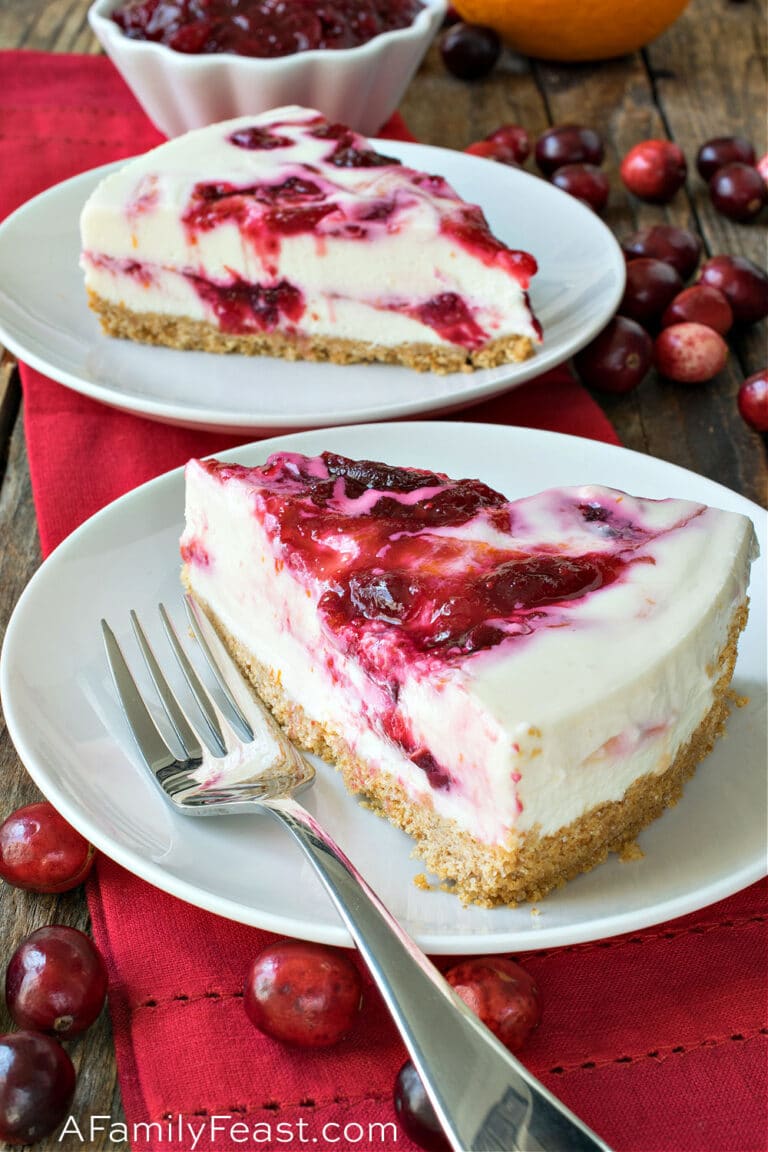 No Bake Cranberry Cheesecake