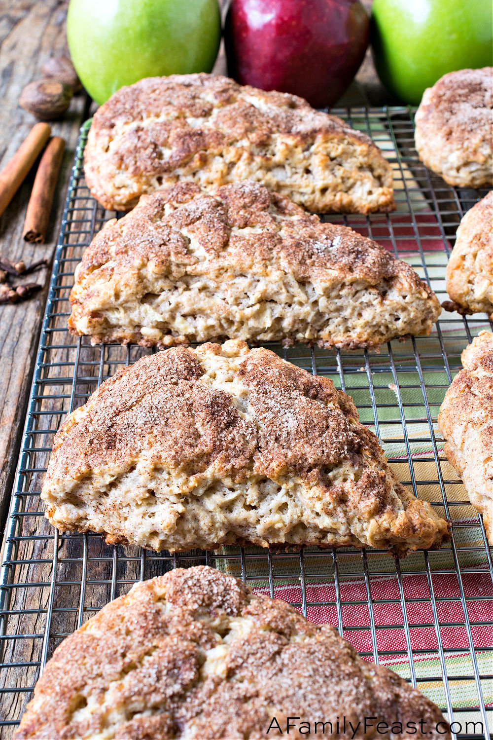 Apple Snickerdoodle Scones - A Family Feast