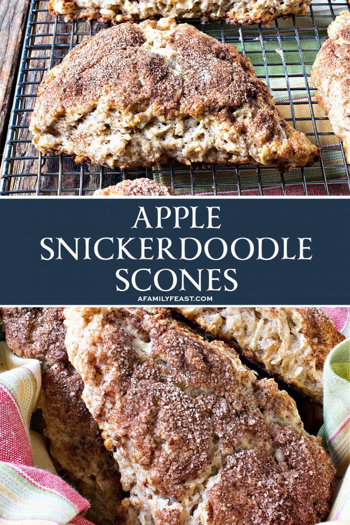 Apple Snickerdoodle Scones - A Family Feast