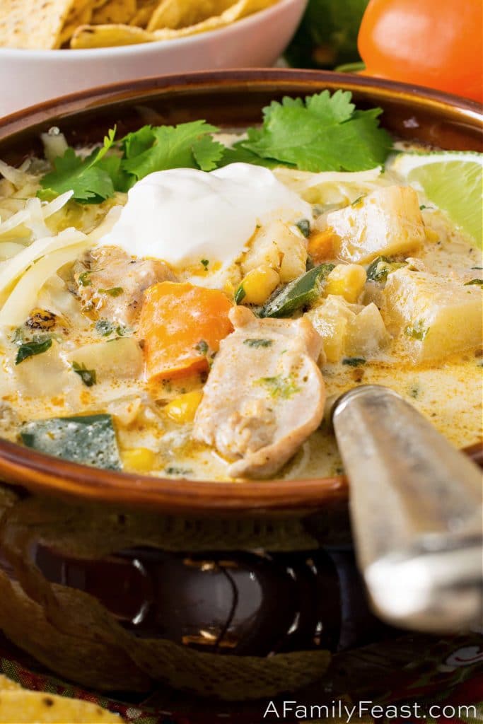 White Chicken Chili - A Family Feast