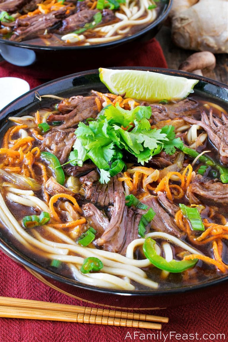 Asian Beef Noodle Soup - A Family Feast