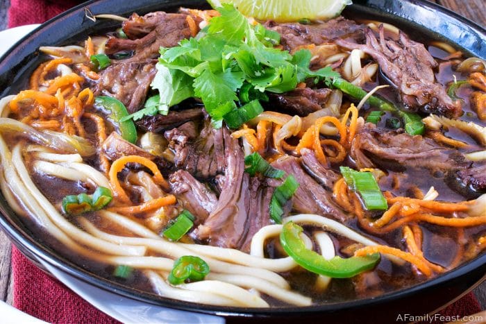 Asian Beef Noodle Soup - A Family Feast