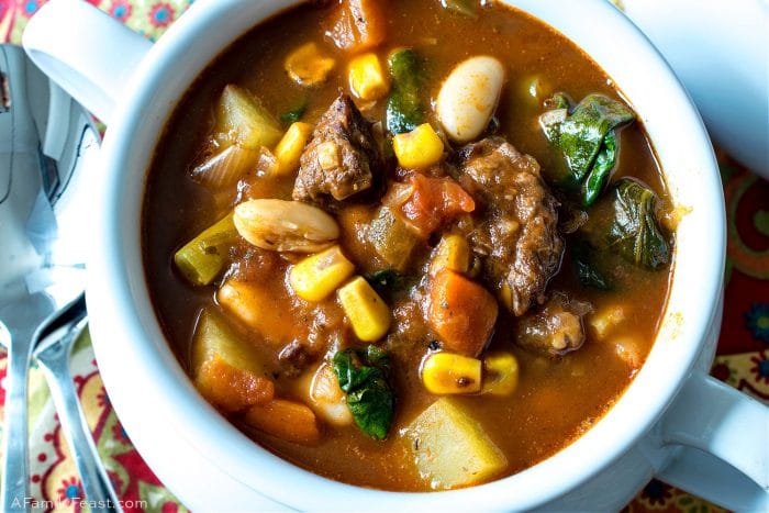 Hearty Beef Vegetable Soup - A Family Feast®