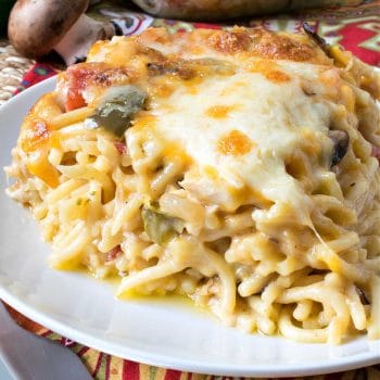 Chicken Spaghetti Casserole - A Family Feast