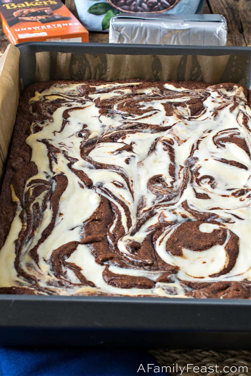 Cream Cheese Brownies - A Family Feast