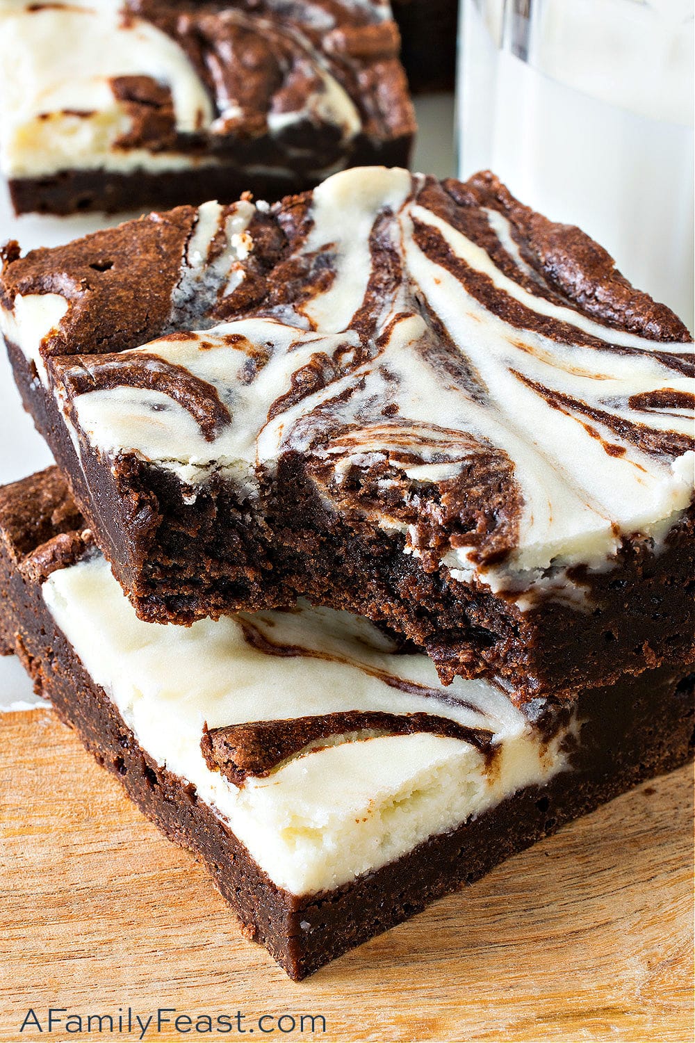 Cream Cheese Brownies - A Family Feast