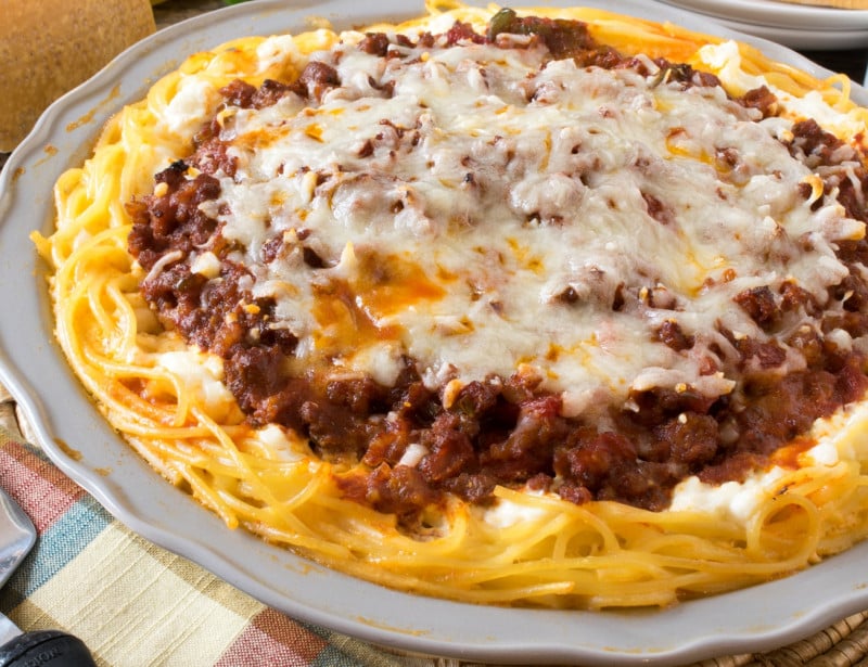Spaghetti Pie - A Family Feast