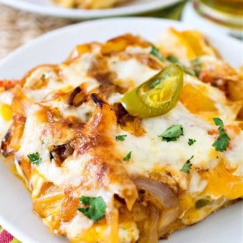Tex-Mex Sheet Pan Chicken Pizza - A Family Feast