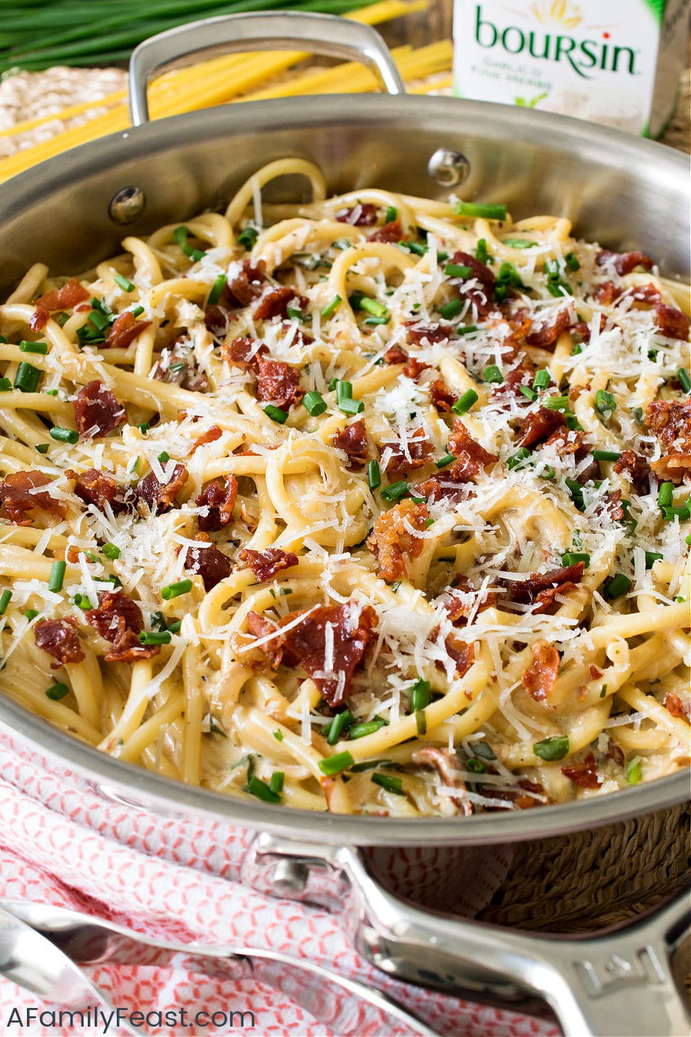 Boursin Cheese Pasta - A Family Feast