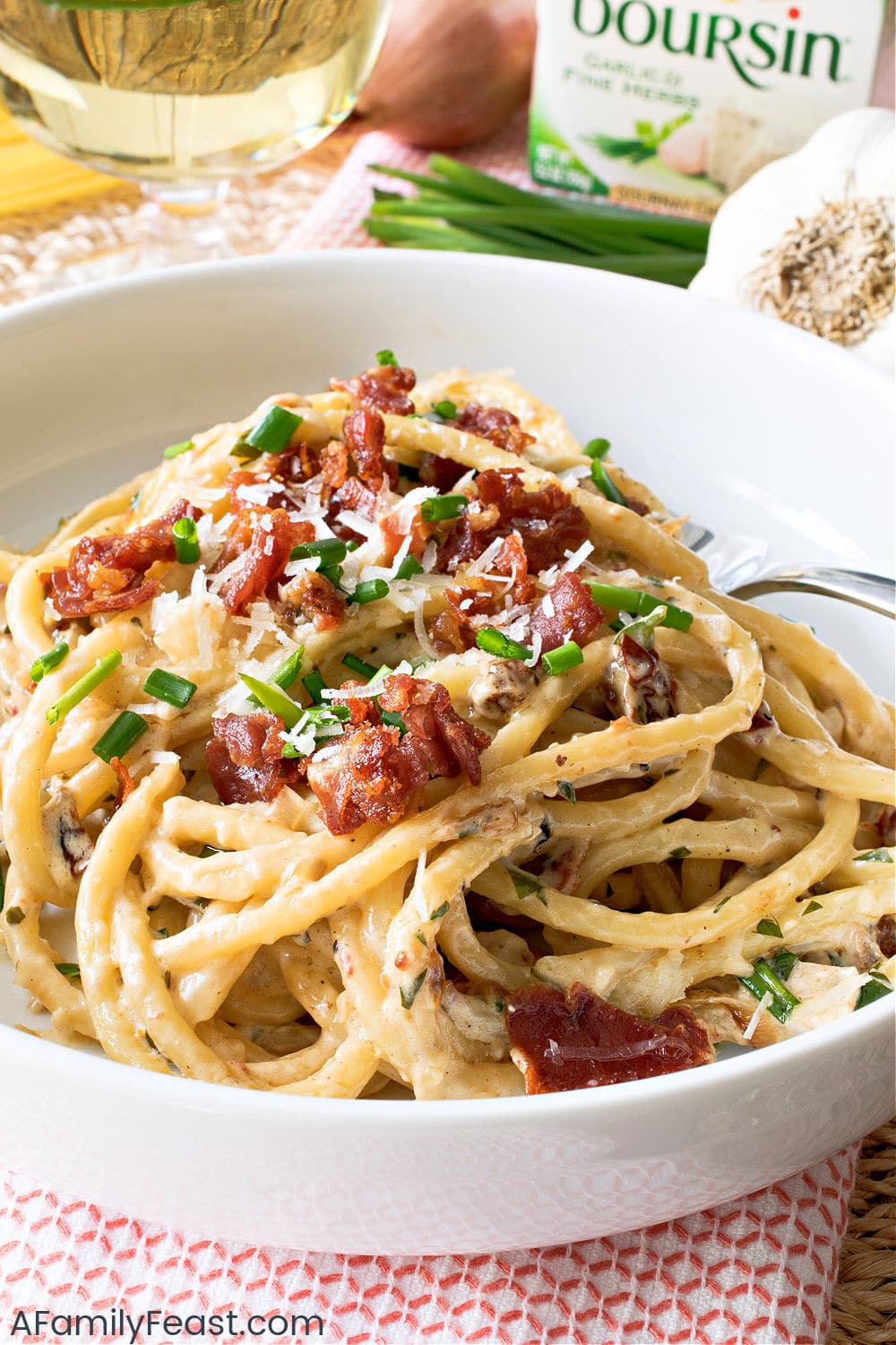 Boursin Cheese Pasta - A Family Feast