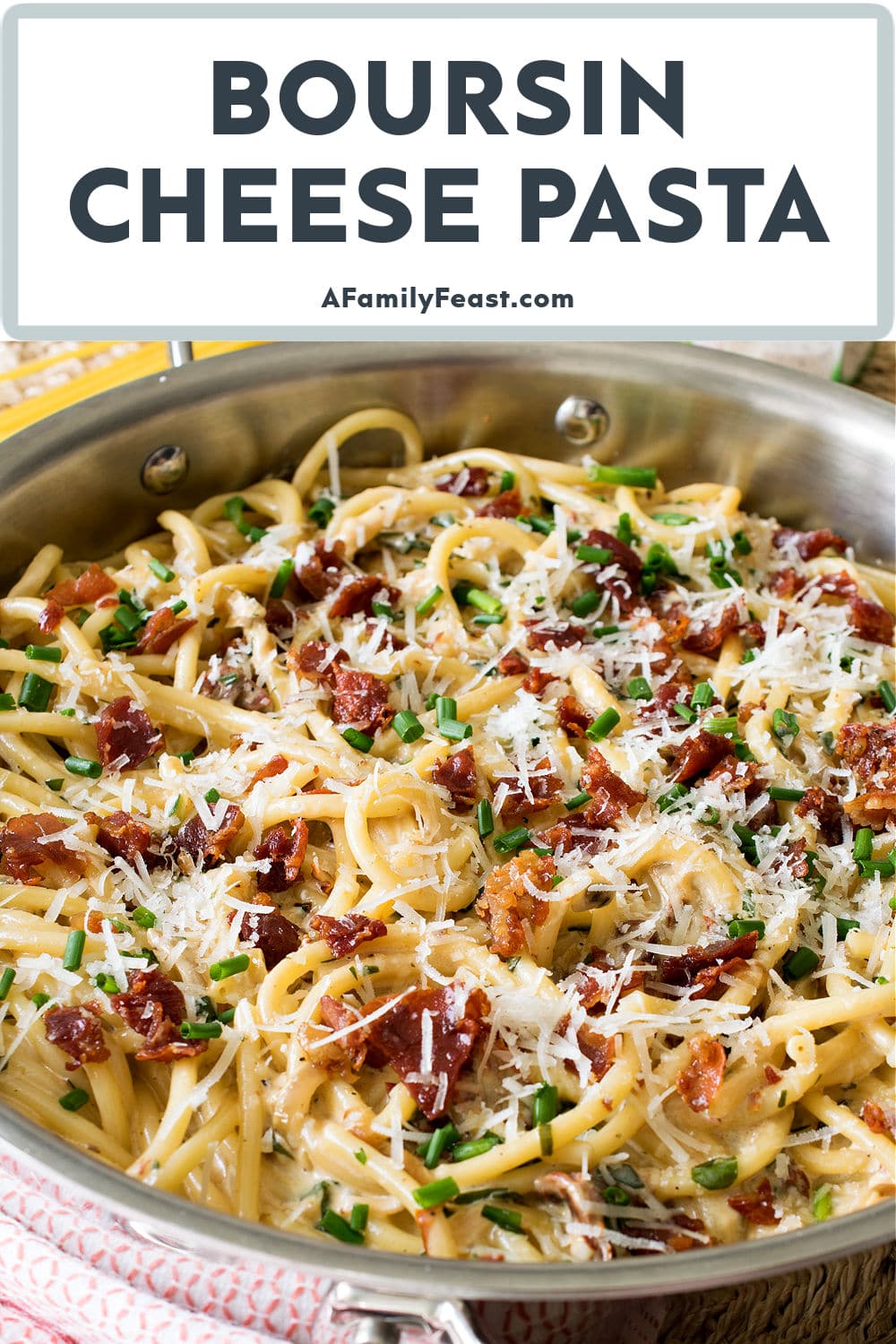 Boursin Cheese Pasta - A Family Feast