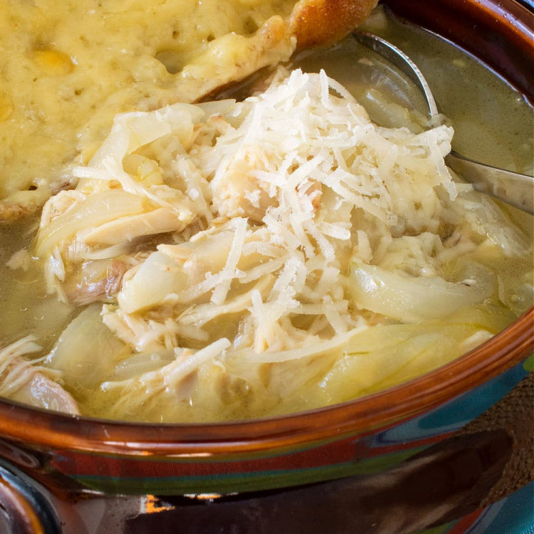 French Onion Chicken Soup - A Family Feast