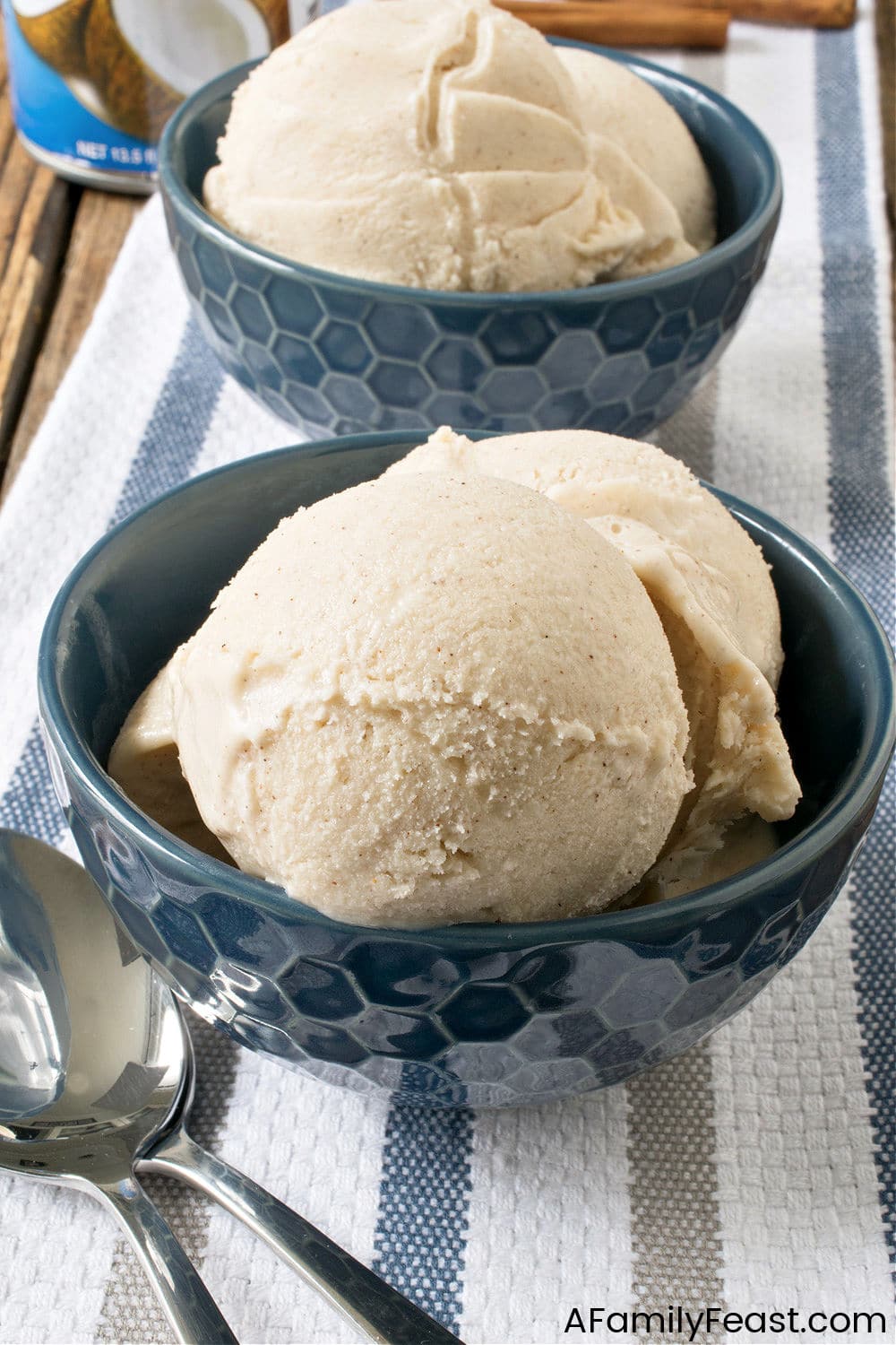 Easy Coconut Cinnamon Ice Cream - A Family Feast