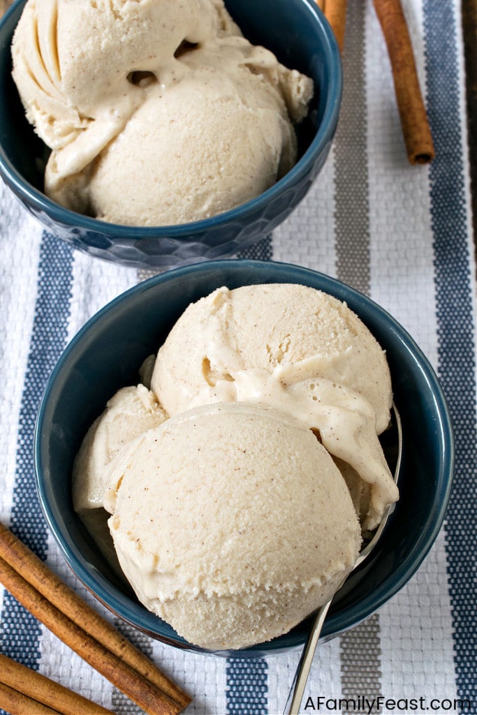 Easy Coconut Cinnamon Ice Cream - A Family Feast