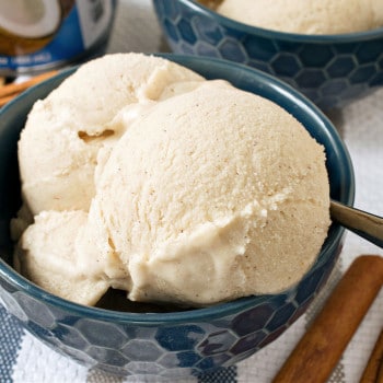 Easy Coconut Cinnamon Ice Cream - A Family Feast