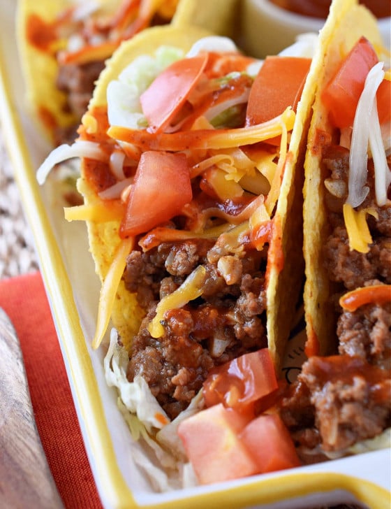 Ground Beef Tacos - A Family Feast