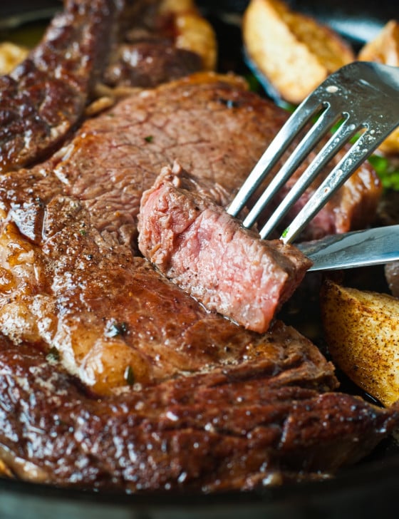 Perfect Pan-Seared Steak - A Family Feast