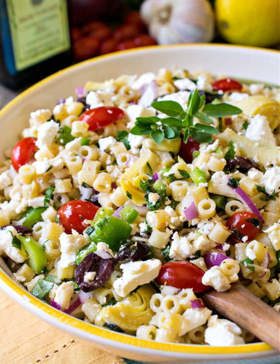 Mediterranean Pasta Salad - A Family Feast