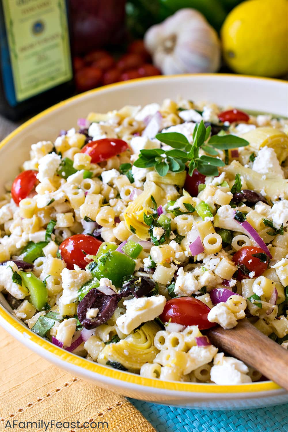 Mediterranean Pasta Salad - A Family Feast