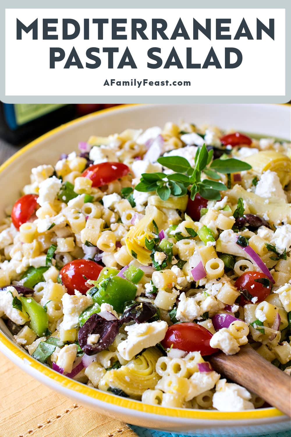 Mediterranean Pasta Salad - A Family Feast