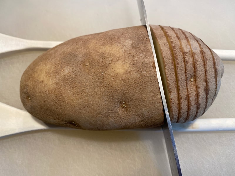 How to Cut Hasselback Potatoes
