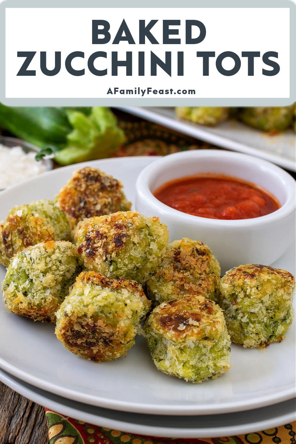 Baked Zucchini Tots - A Family Feast