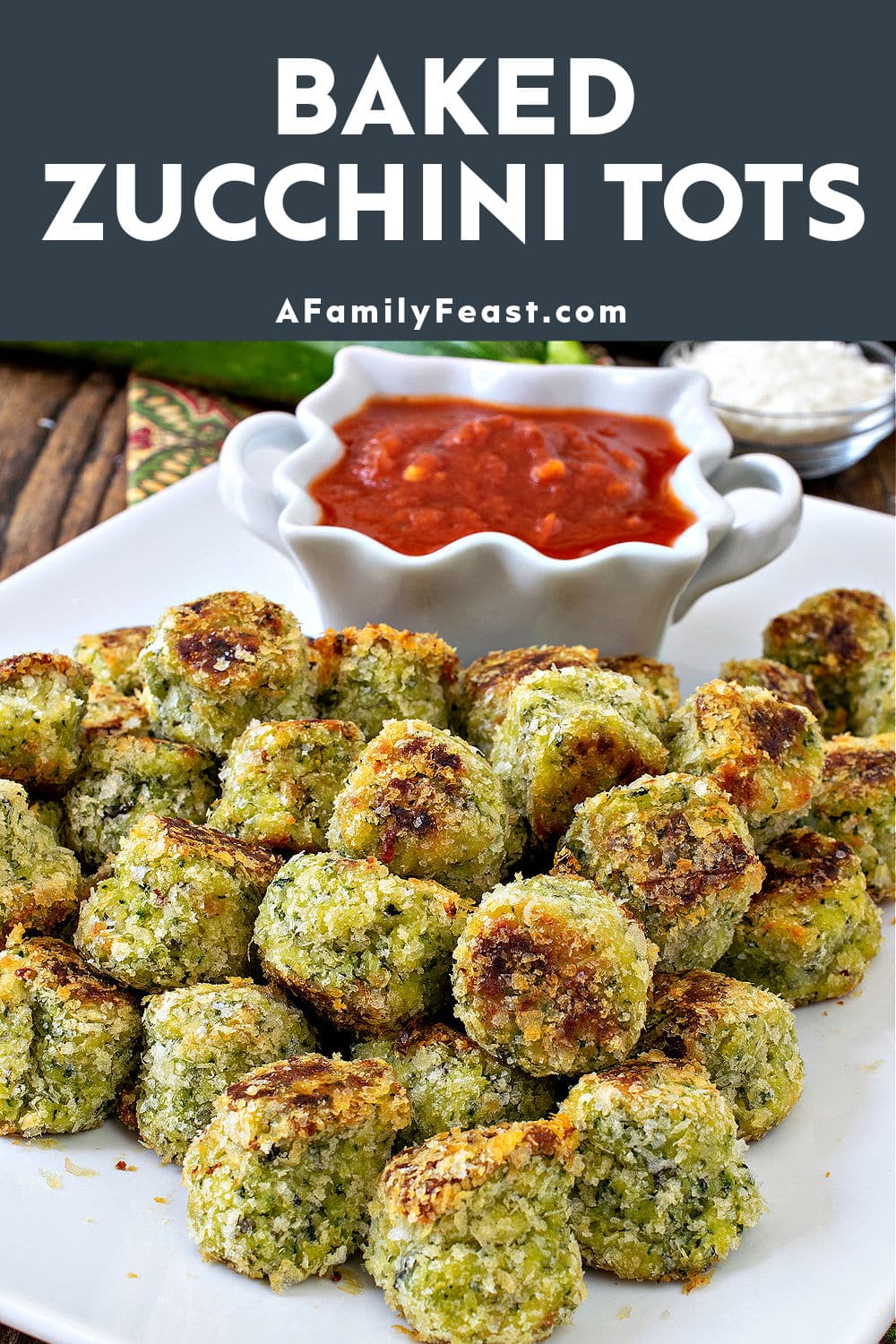 Baked Zucchini Tots - A Family Feast