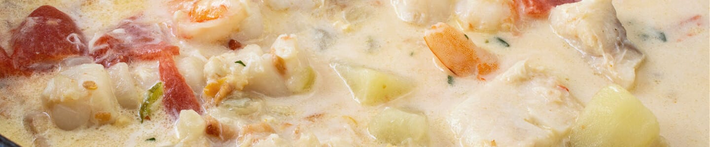 Creamy Italian Seafood Chowder - A Family Feast