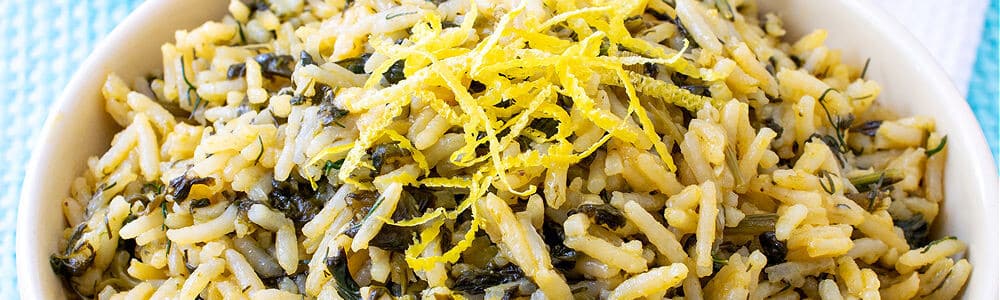 Greek Rice - Spanakorizo - A Family Feast