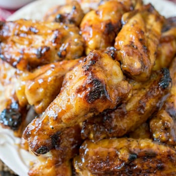 Honey Mustard Soy Glazed Chicken Wings - A Family Feast