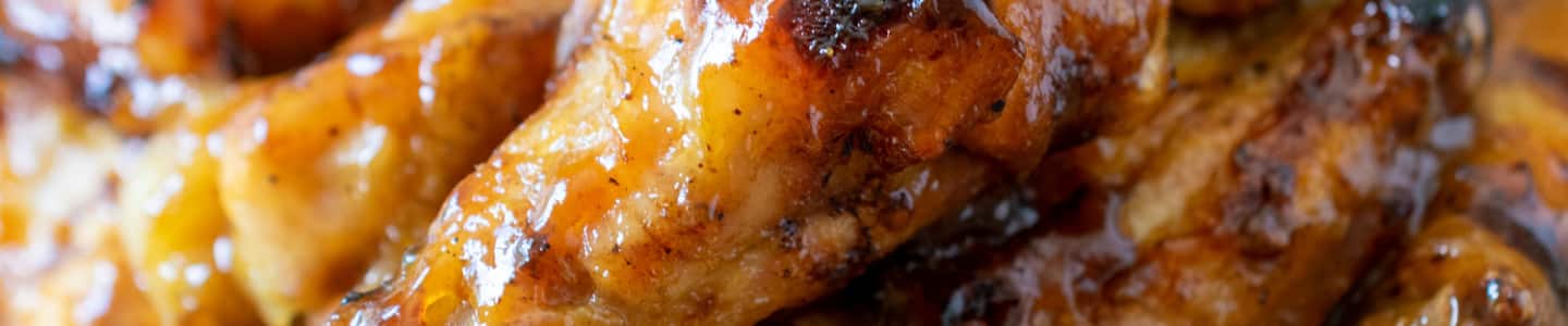 Honey Mustard Soy Glazed Chicken Wings - A Family Feast