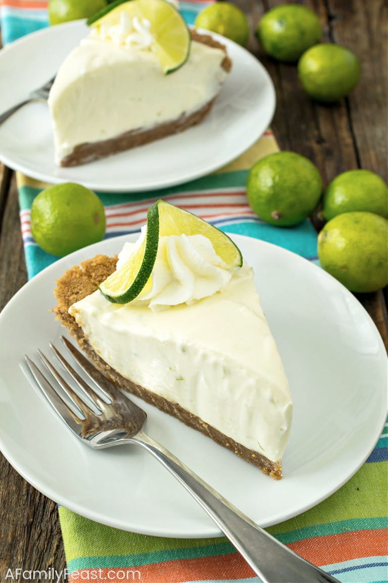 No Bake Key Lime Pie - A Family Feast
